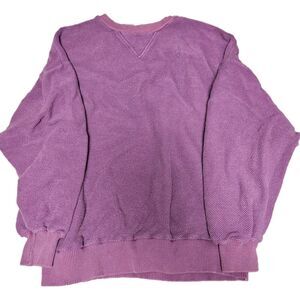 Vintage Blank Players Club Pullover SZ L Purple Pink